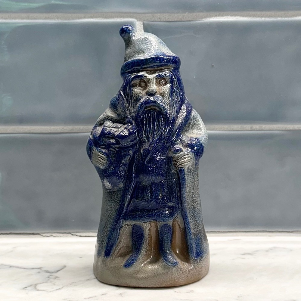 Vintage‎ 1996 Beaumont Brothers Pottery Belsnickle Salt Glaze Santa Figurine